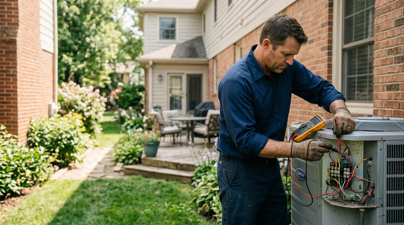 HVAC technician working near Keytesville, MO